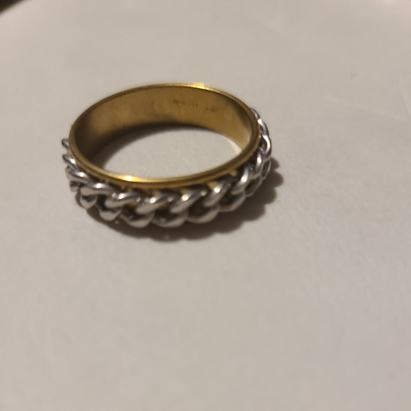 Stainless Steel Gold Ring - Picture 1 of 5